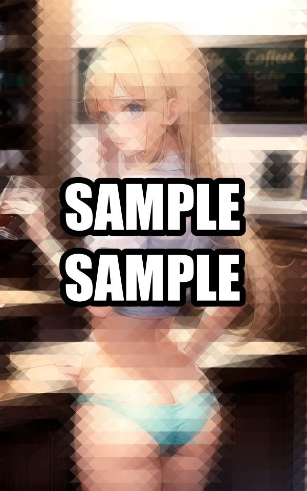 サンプル画像1:下着美女がいるカフェテリア(のろのろ) [d_495833]