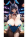 爆乳バニーガール美女【妄想イラスト美女図鑑vol.158】 画像4