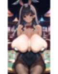 爆乳バニーガール美女【妄想イラスト美女図鑑vol.158】 画像6