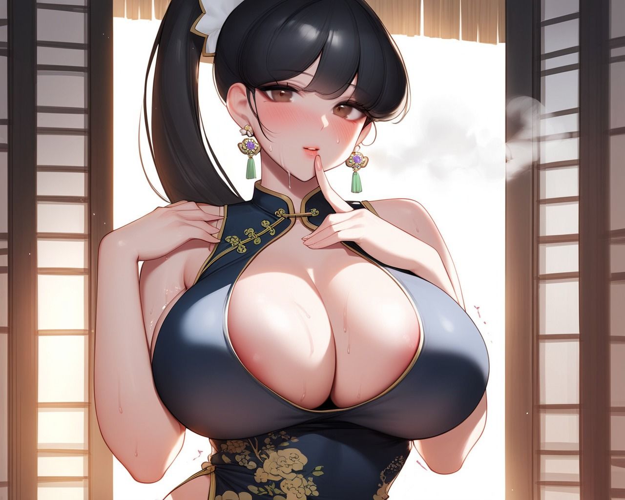 ムチムチ爆乳チャイナドレスお姉さん 画像4