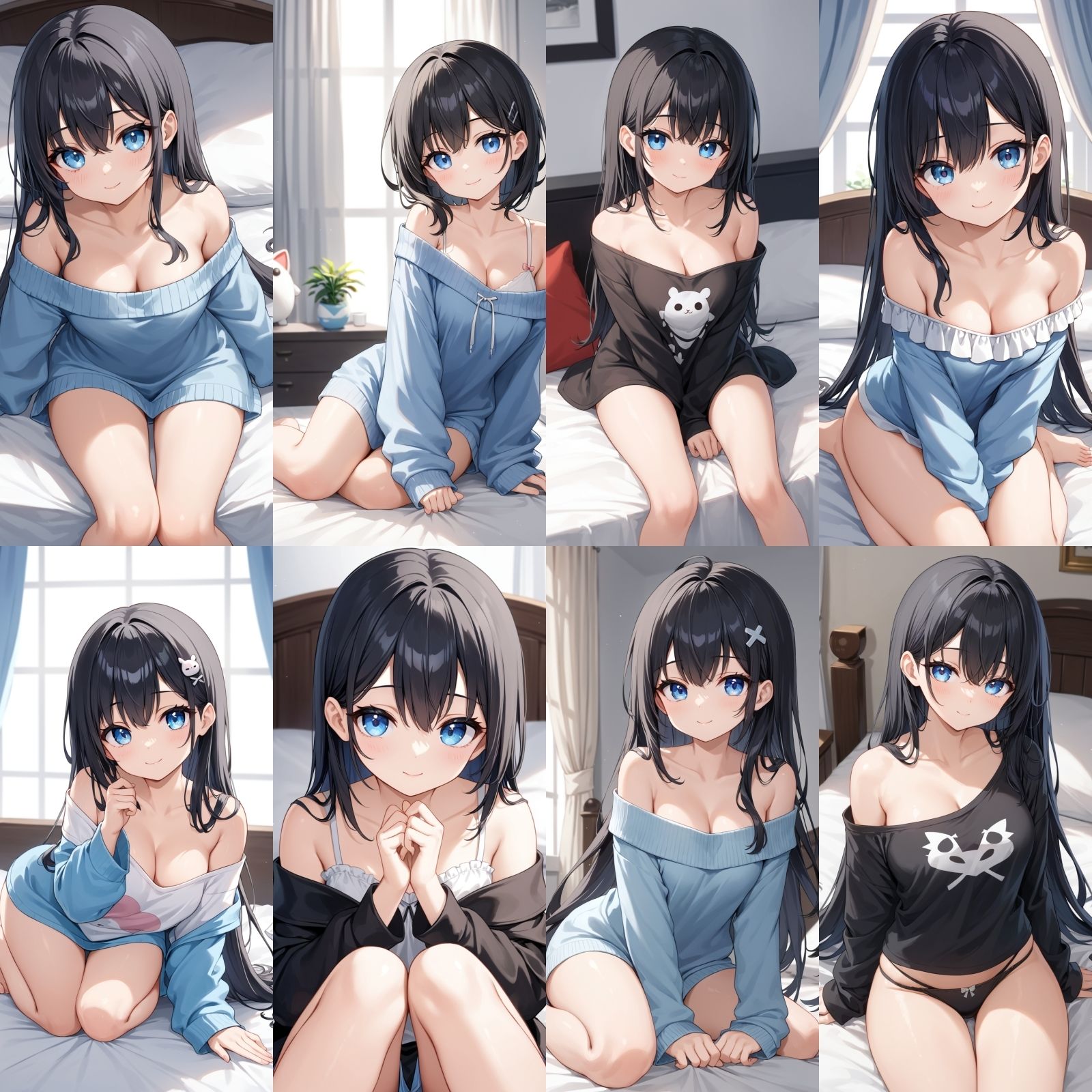 サンプル画像1:オフショルダーがエッチな綺麗系彼女-休日の幸せエッチ-【500枚】(女子高生) [d_496497]