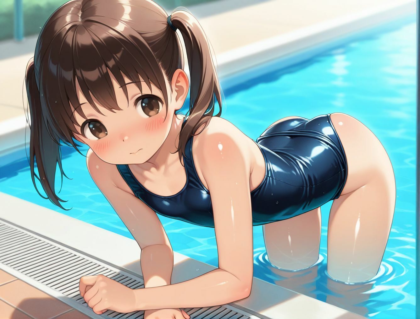 スク水少女に種付けせっくす！_1