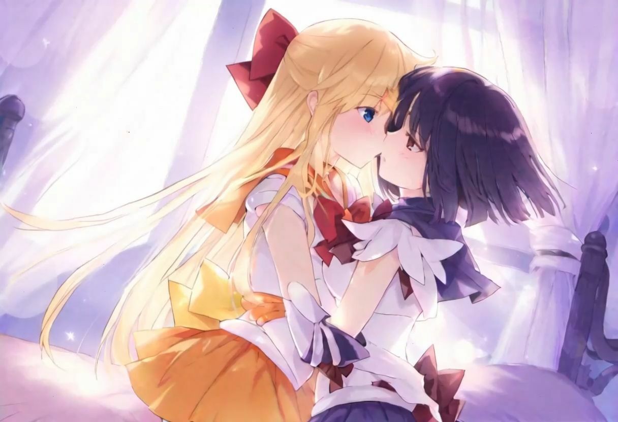 美少女たちの百合キスと女神たちのダブルフェラ 画像1