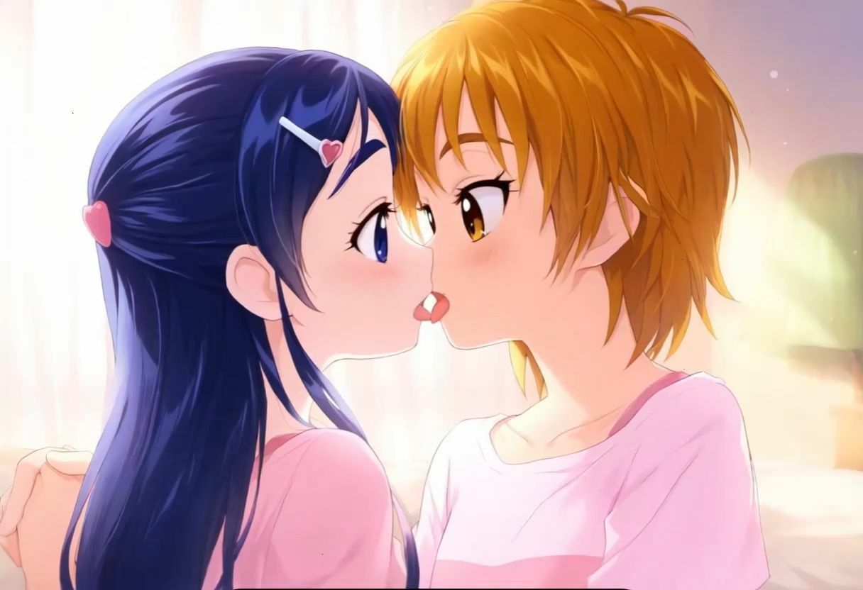 美少女たちの百合キスと女神たちのダブルフェラ 画像9