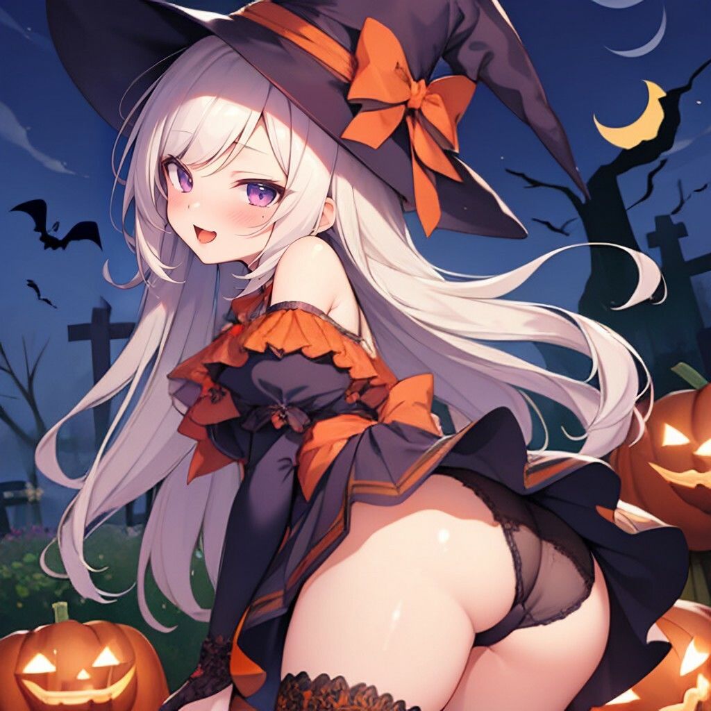 パン見せなハロウィン風美少女さん 画像2