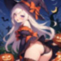 パン見せなハロウィン風美少女さん 画像2