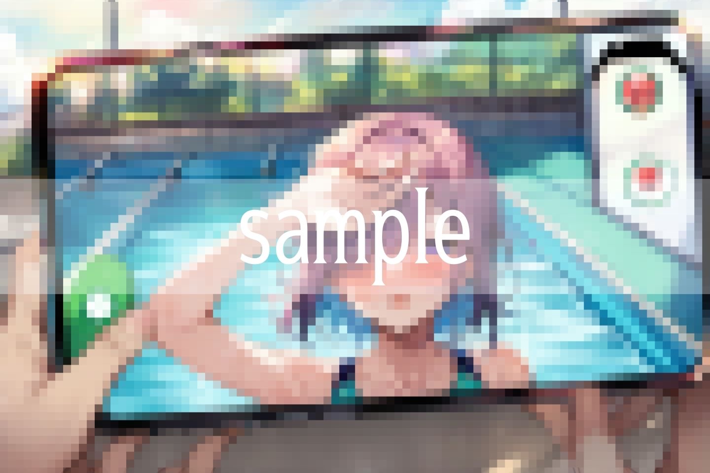 サンプル画像2:巨乳処女達の、秘密のOKAZU撮影会(びんびんtime) [d_499566]