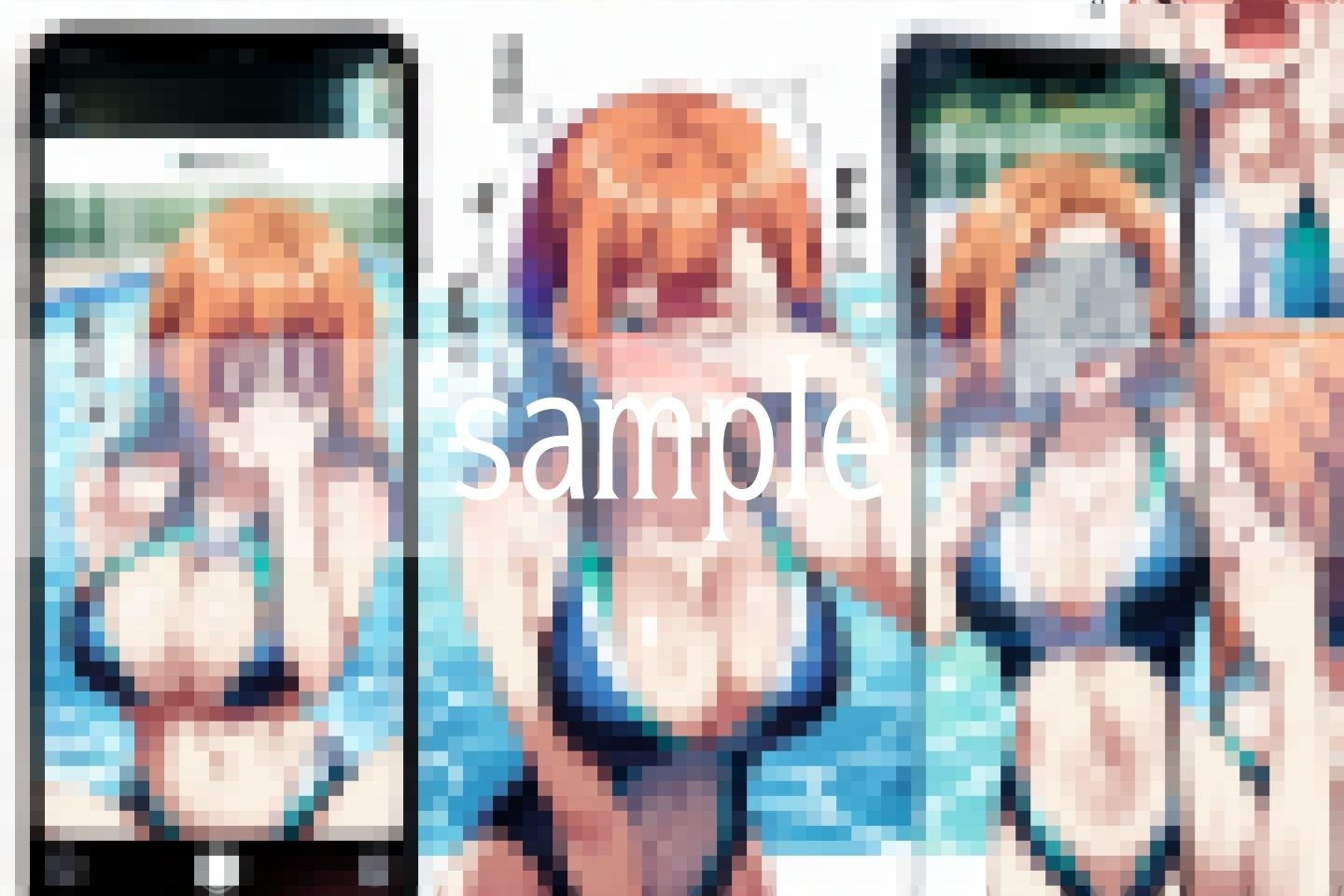 サンプル画像3:巨乳処女達の、秘密のOKAZU撮影会(びんびんtime) [d_499566]