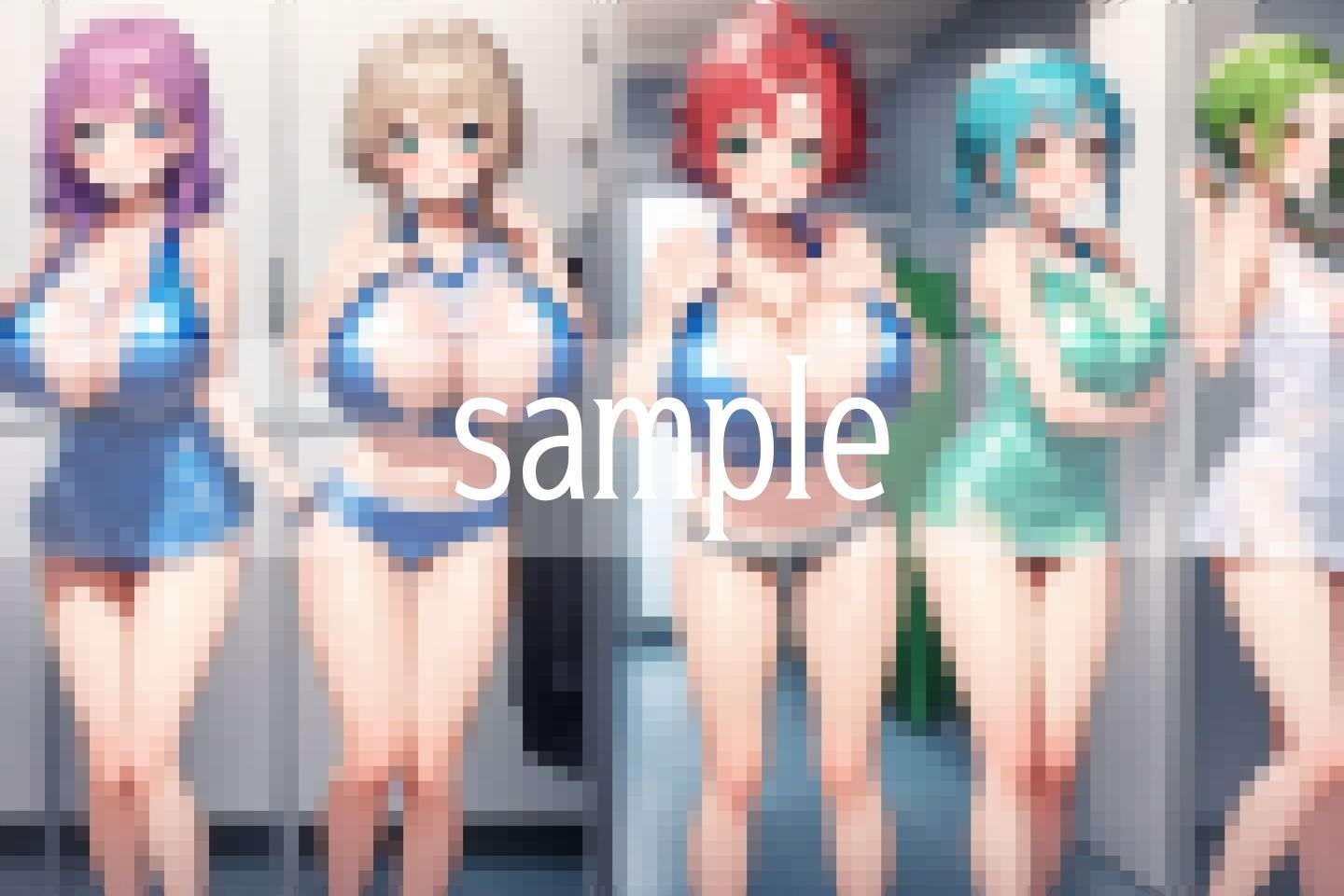 サンプル画像2:爆乳が集まる透けチア部…いっぱい勃ってくださいね(ぴんぴんの時間) [d_499737]