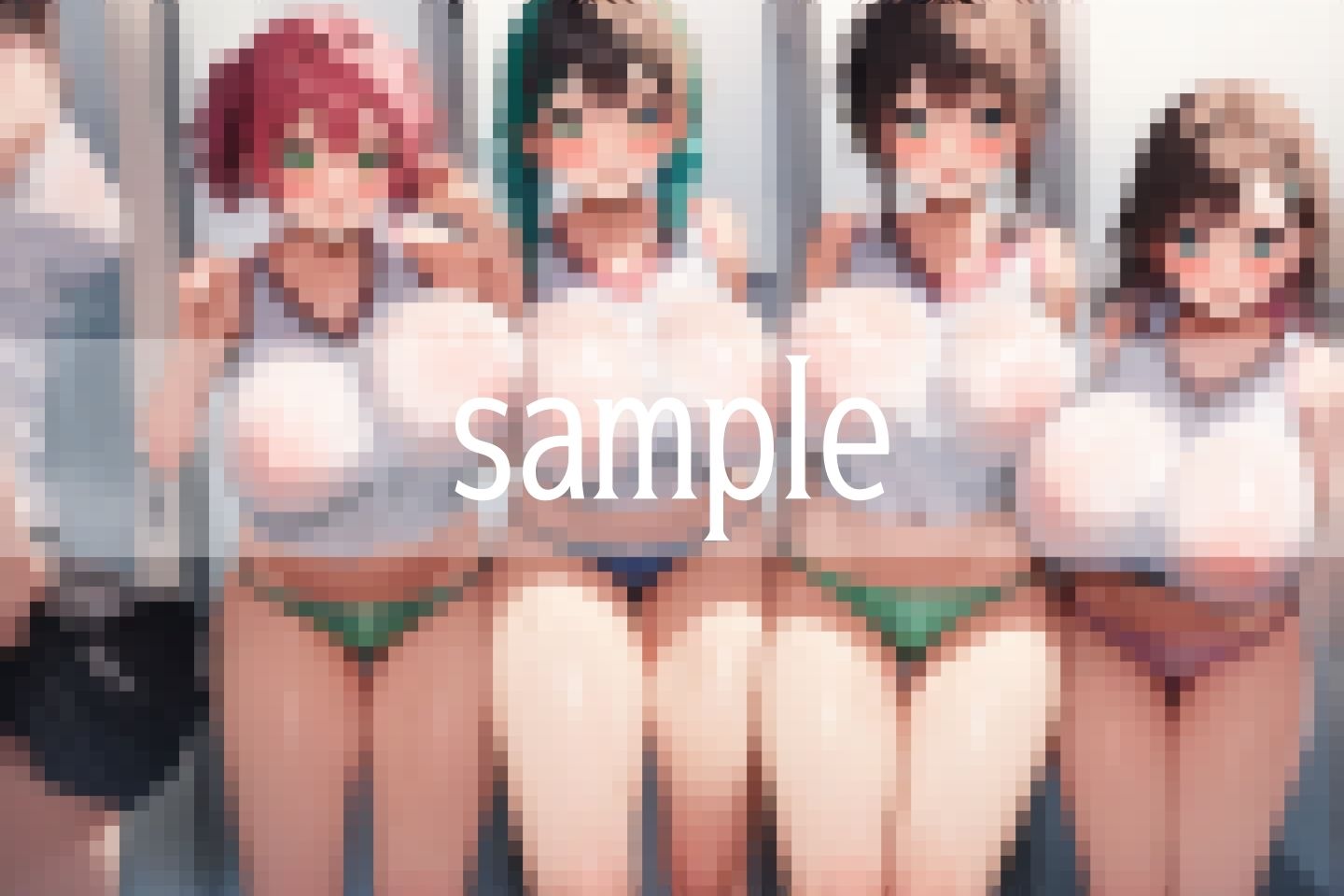 サンプル画像6:爆乳が集まる透けチア部…いっぱい勃ってくださいね(ぴんぴんの時間) [d_499737]