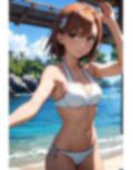 御坂〇琴  白ビキニ 画像1