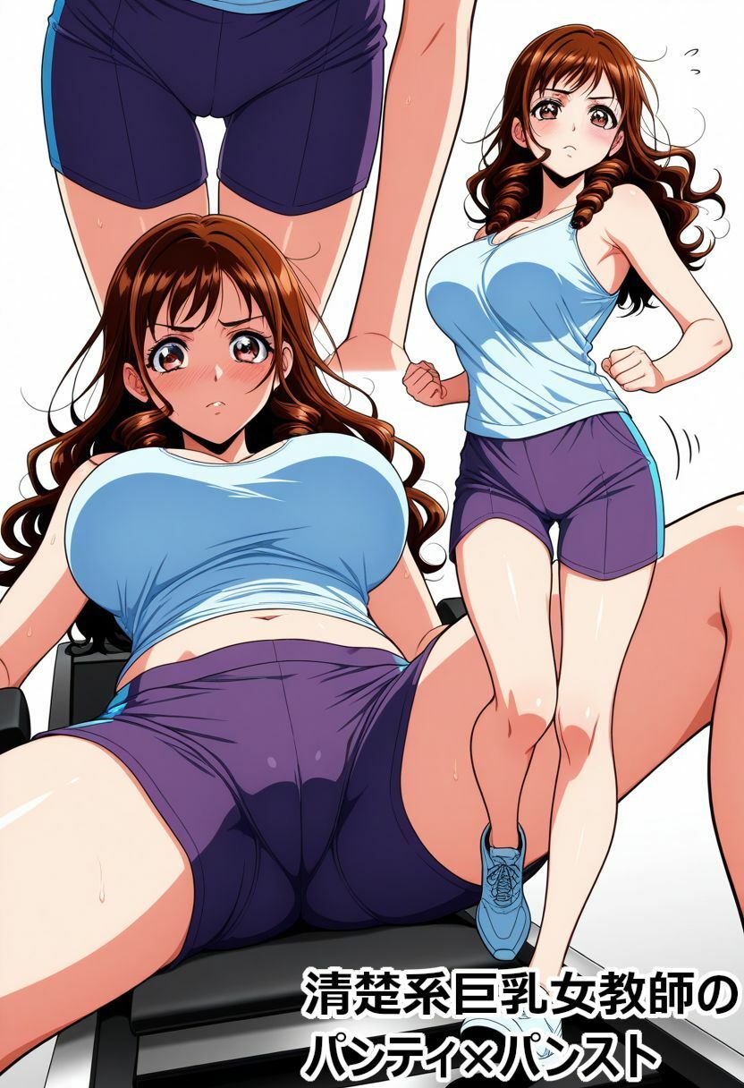 清楚系巨乳女教師のパンティ×パンスト 画像7