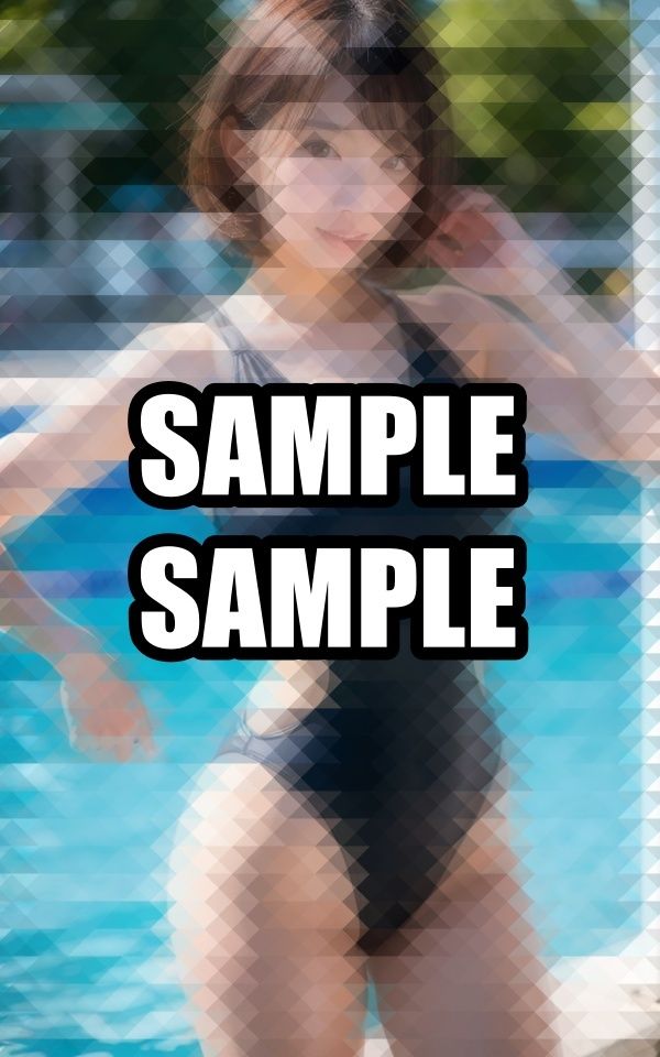 【エロ漫画】プールではしゃぐスク水美女写真集5