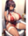 AIグラビアCG集 爆乳ギャル舞★ザーメンギャル便器 画像1