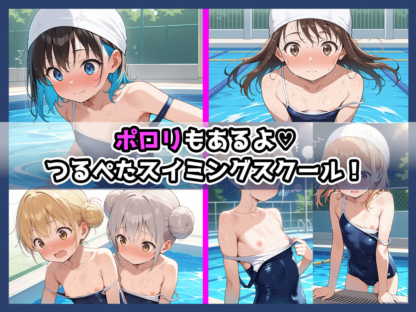 ロリっこつるぺた！つるぺたスク水ちゃん達のえちえちレッスン！_2