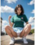 公園で出会った元気な女子大生パンチラ画像集 画像1