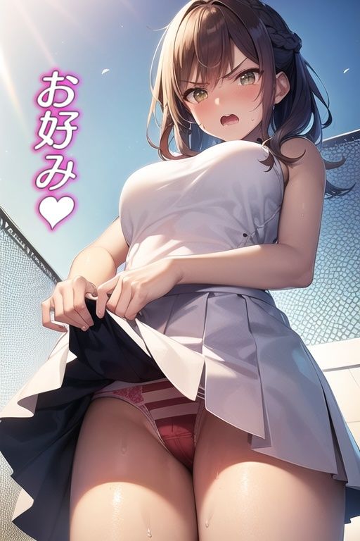 嫌な顔してパンツ見せてくる女の子〜テニスウェア編〜 画像7