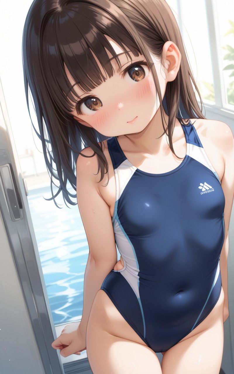 清楚な少女とスク水セックス 画像4