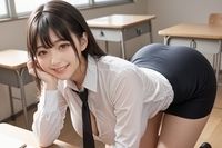 韓国風制服の巨乳美少女のエッチな姿 画像3