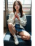 デニムミニスカ女子大生電車パンチラ画像集 画像3