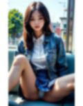 デニムミニスカ女子大生電車パンチラ画像集 画像6