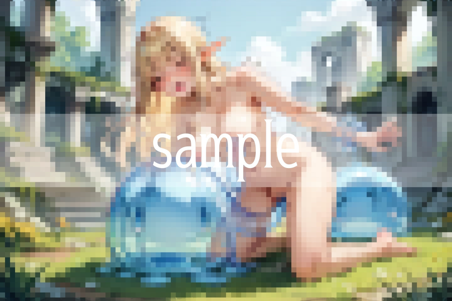 サンプル画像6:スライムがにゅるっと…おまんこに進入して…犯して…イかせて(ぱんぱんのOP) [d_504974]