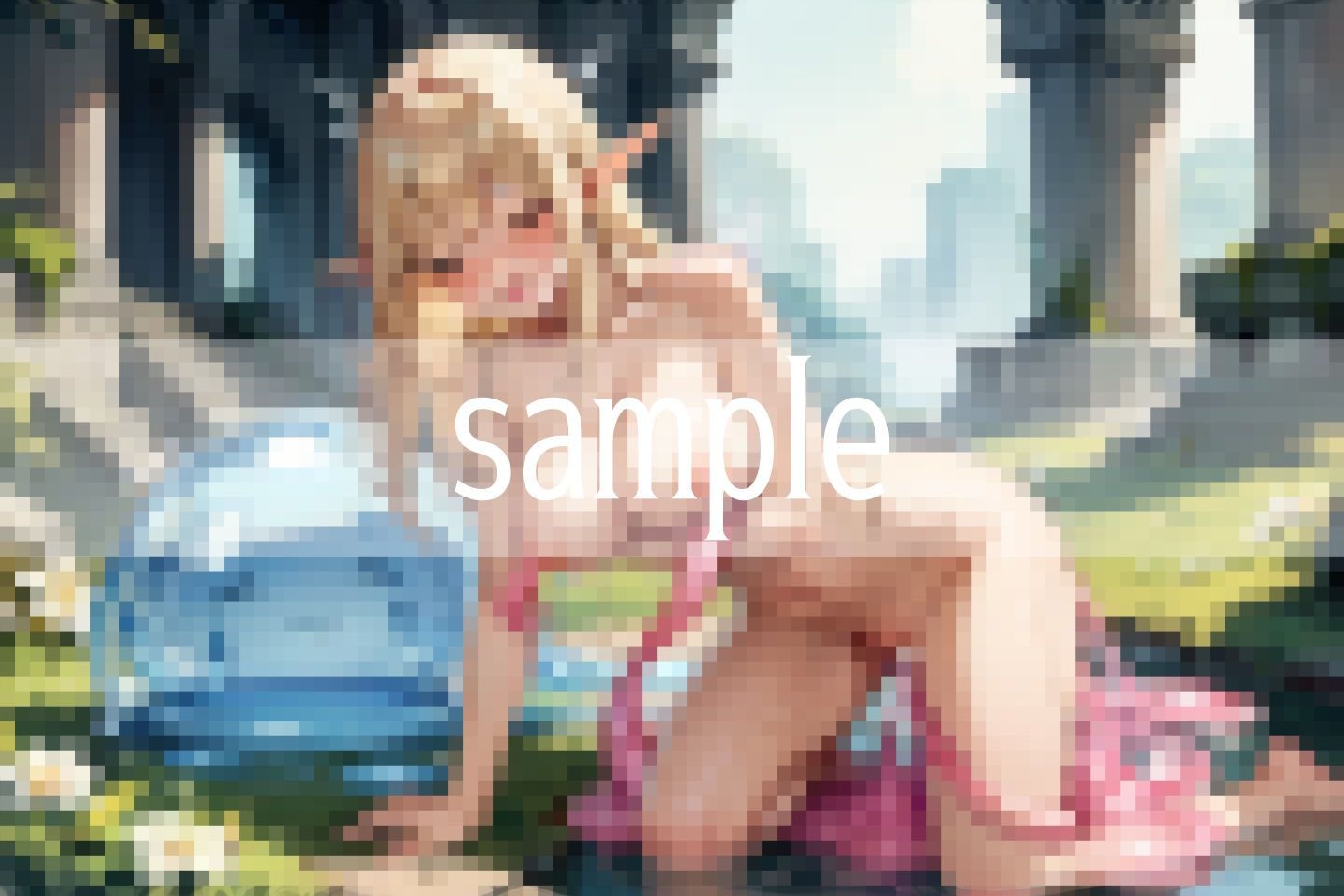 サンプル画像6:えっちなスライムの触手レ●プでイッちゃいます…(ぴんぴんの時間) [d_504995]