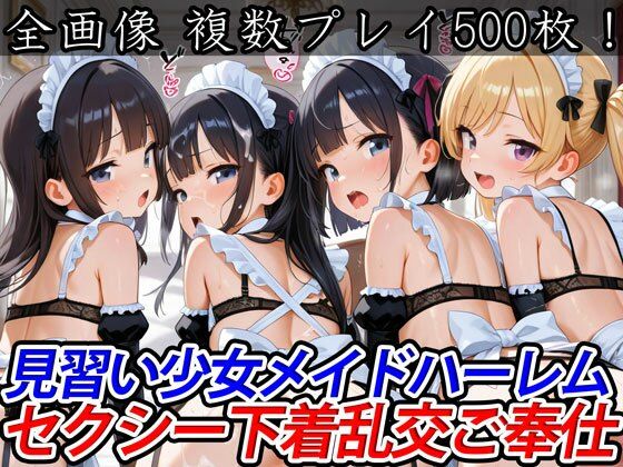 【見習い少女メイドハーレムセクシー下着乱交ご奉仕】