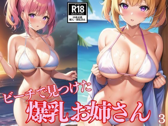 【ビーチで見つけた爆乳お姉さん3】