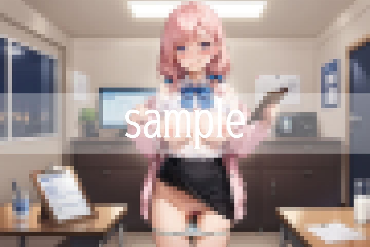 サンプル画像4:オフィスで立ちションOLのびっちゃびちゃ放尿(ぬっきたいむ) [d_505375]