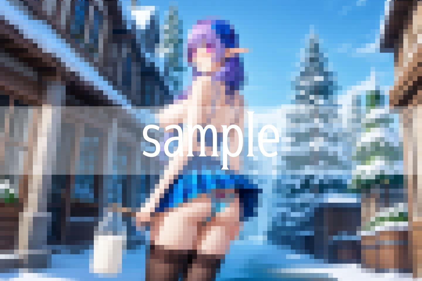 サンプル画像2:えっちな妖精さんが暮らす異世界エルフの村へようこそ(ぱんぱんのOP) [d_505382]