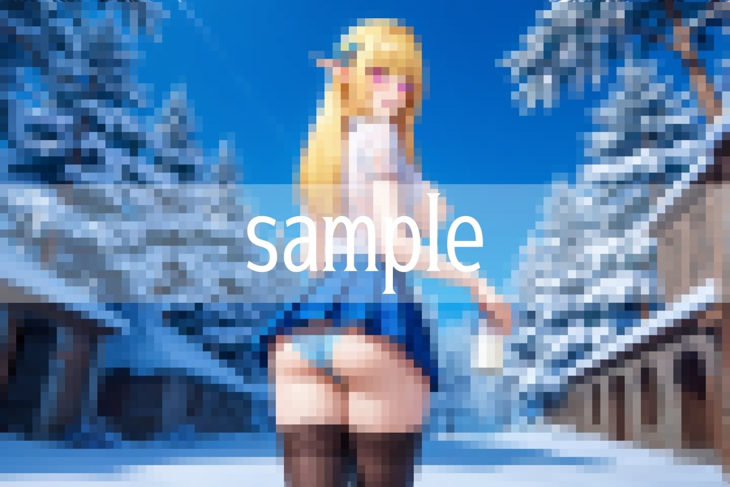 サンプル画像3:えっちな妖精さんが暮らす異世界エルフの村へようこそ(ぱんぱんのOP) [d_505382]