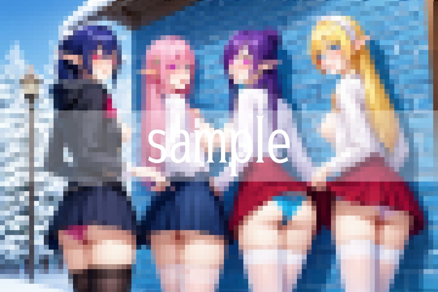 サンプル画像4:迷い込んだ異世界は処女のエルフ族が住むえっちな世界(ぬっきたいむ) [d_505385]