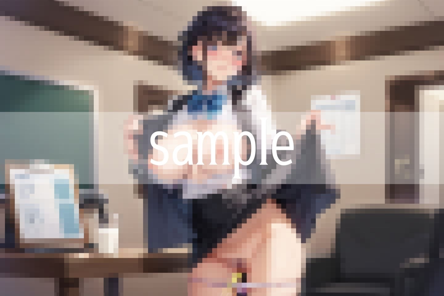 サンプル画像4:ずり下げて…おしっこと母乳が溢れ出す…(ぱんぱんのOP) [d_505439]