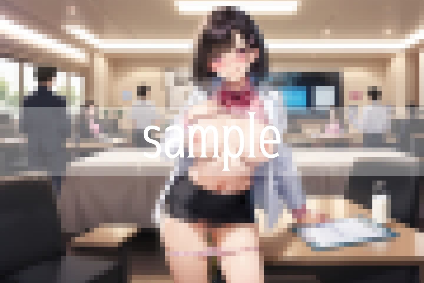 サンプル画像6:ずり下げて…おしっこと母乳が溢れ出す…(ぱんぱんのOP) [d_505439]