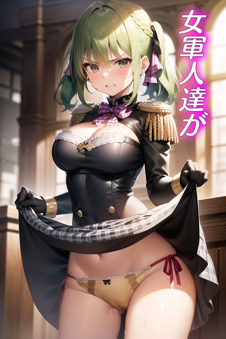 嫌な顔してパンツ見せてくる女の子〜女軍人編〜1