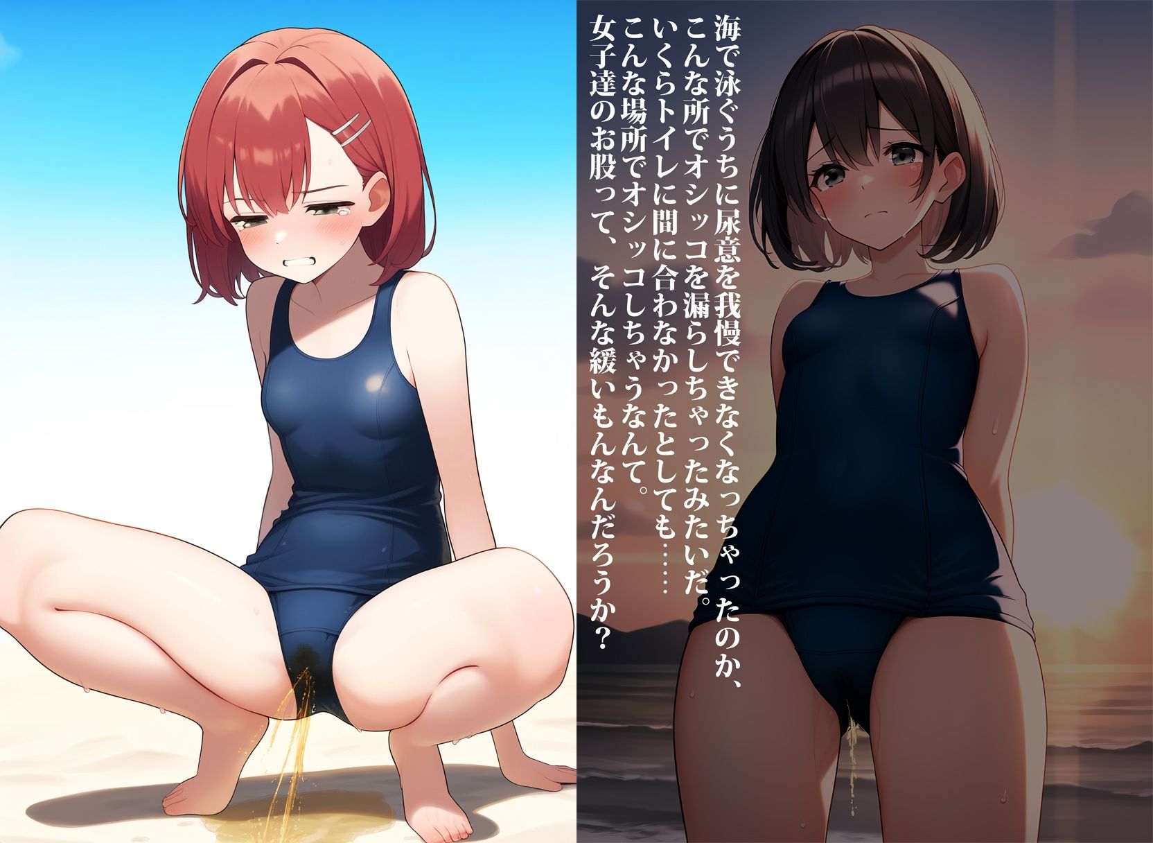 真夏のお漏らしで性に目覚めたクラスの女子達3