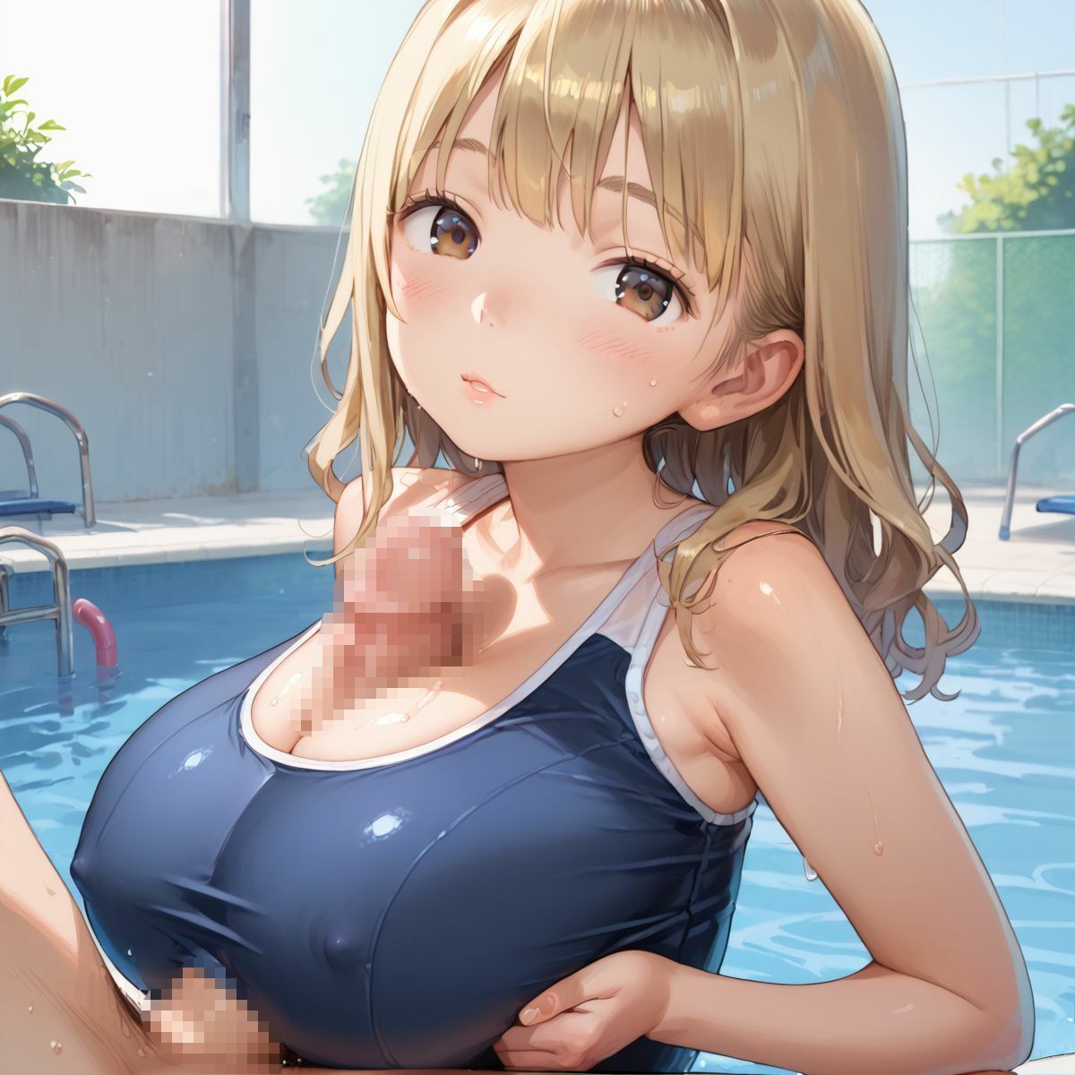 童顔巨乳女子校生のスクール水着がエロすぎる05のエロ画像（8/10）8