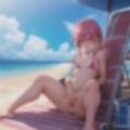 ビキニ露出  ピンク髪ちゃん編 画像1
