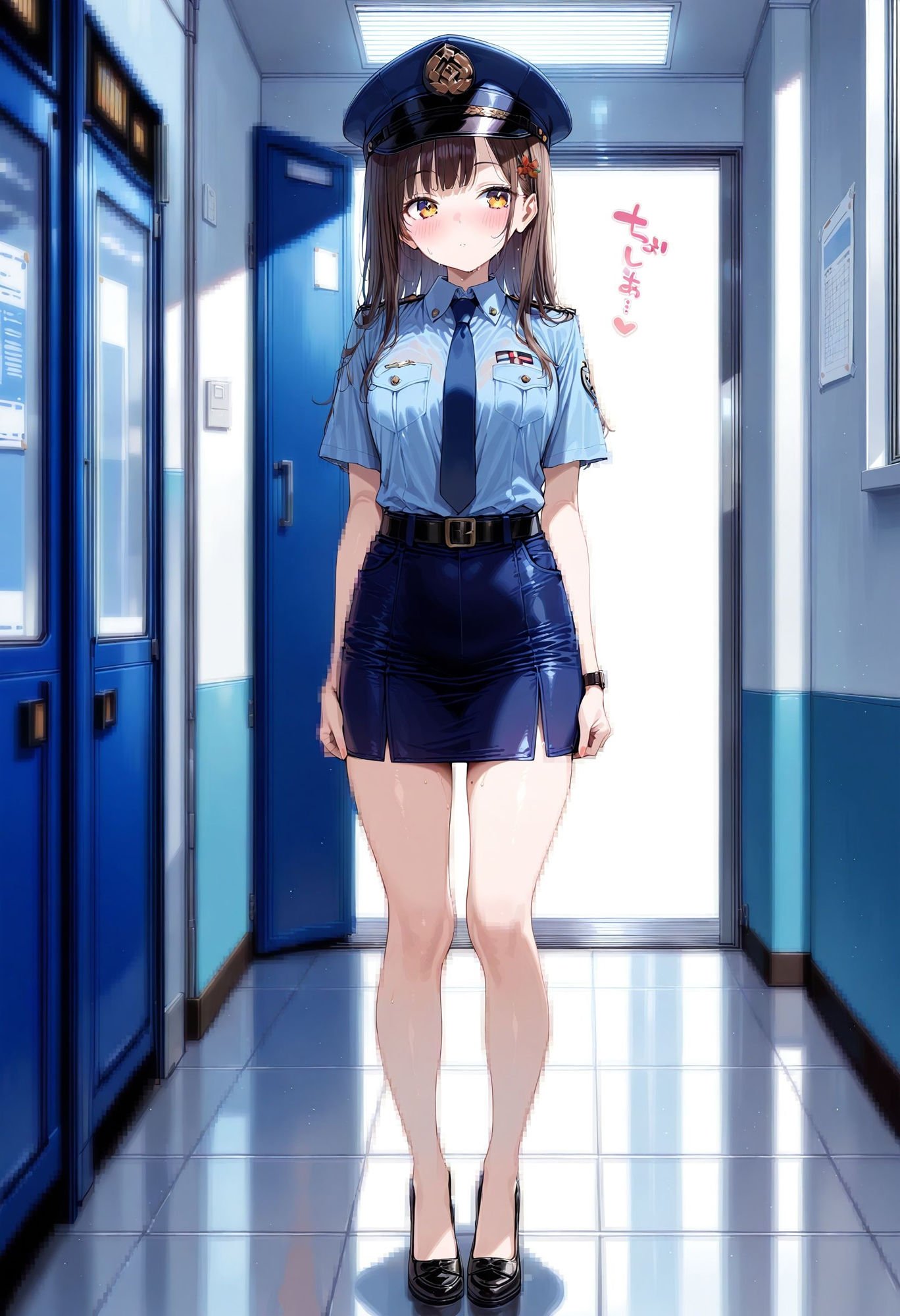 【イラスト版】あんなこと、こんなこと、叶えてくれる都合のいい女性警察官1 画像1