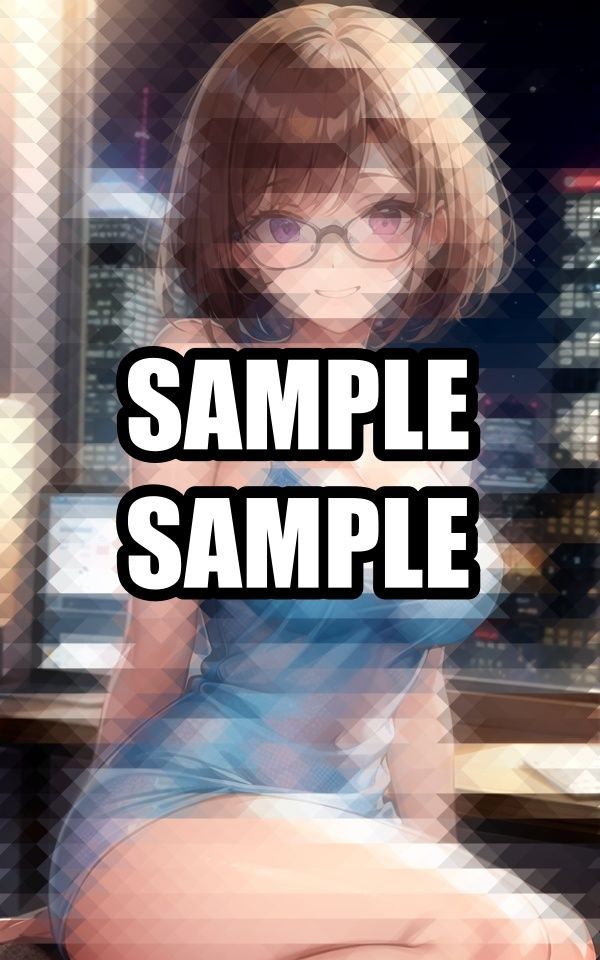 サンプル画像5:脱ぎたがる深夜オフィスのメガネ美女(AIラボラボ) [d_507712]