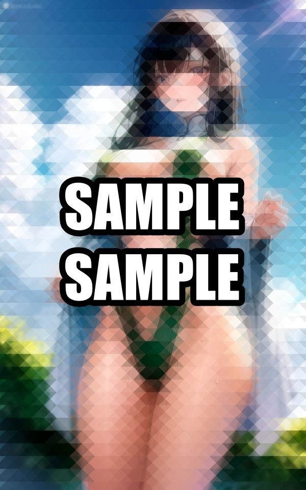 サンプル画像6:汗かきなビキニ美女イラスト集(AIラボラボ) [d_507733]