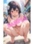 野外でまん汁漏らす巨乳パイパンな彼女の画像集 画像3