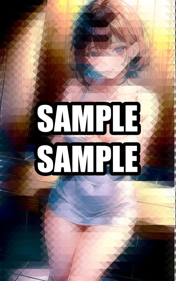 サンプル画像2:汗かきサウナ美女イラスト集(むーむー) [d_507816]