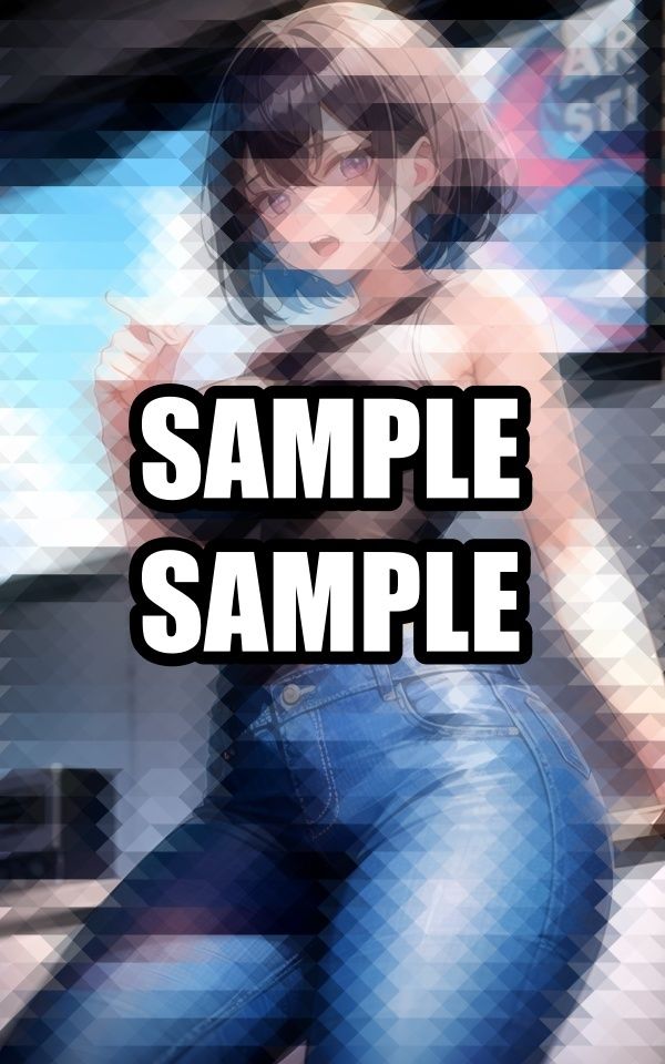 サンプル画像5:カジュアルなタンクトップ美女イラスト集(ろんろん) [d_507949]