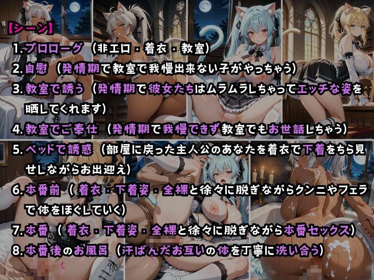 不思議な力に引き寄せられるようになってしまう【猫耳美少女3人があなたをご主人様と勘違いして毎日ご奉仕してくれる話】1