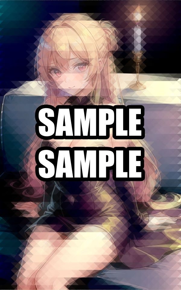 サンプル画像2:お座りしてるドレス美女イラスト集(AIラボラボ) [d_508341]