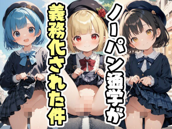 これはロリ系ぷにすじ娘たちの日常生活を見届けるイラスト集です♪【ノーパン通学義務化！学校のルールを守るのは俺だ！】