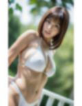 妄想AI美女  白ビキニと公園を歩く 画像6