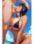 【フェラ特化】ビーチで日焼けしたニコ・ロ〇ンといちゃラブSEX 画像2